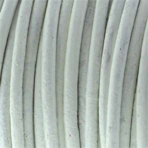 2mm Indian Leather White - 25 Yards - 22.5 Metres Roll