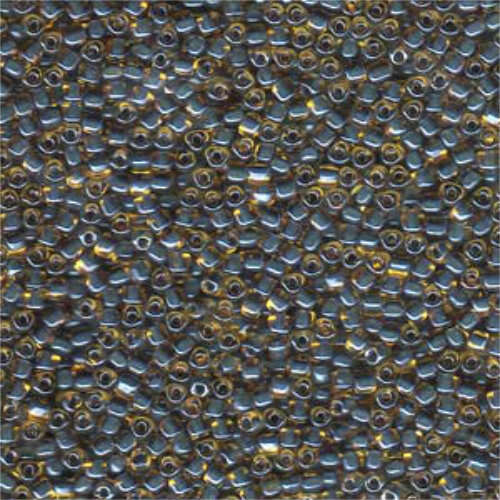 Miyuki 10/0 Triangle Bead - TR10-1169 - Topaz Lined Slate Blue AB - 250gm Bag