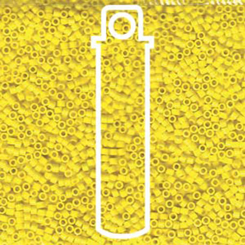 Miyuki 11/0 Delica Bead - DB721 - Opaque Yellow - 7.2gm Tube
