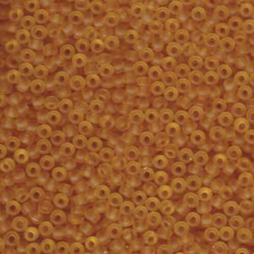 Miyuki 8/0 Rocaille Bead - 8-9132F - Matte Transparent Light Topaz - 250gm Bag
