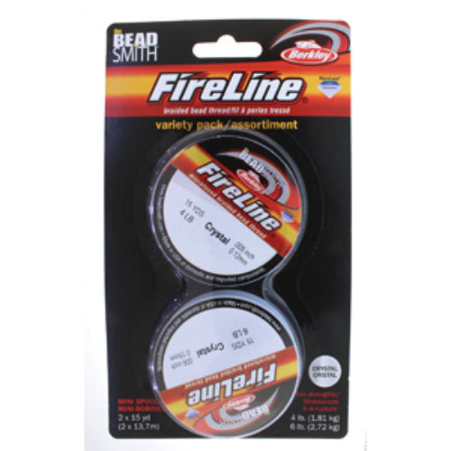 Fireline - 4LB / 6LB  Crystal - 2 x 15 yd / 13m Roll - FLCRM2PK