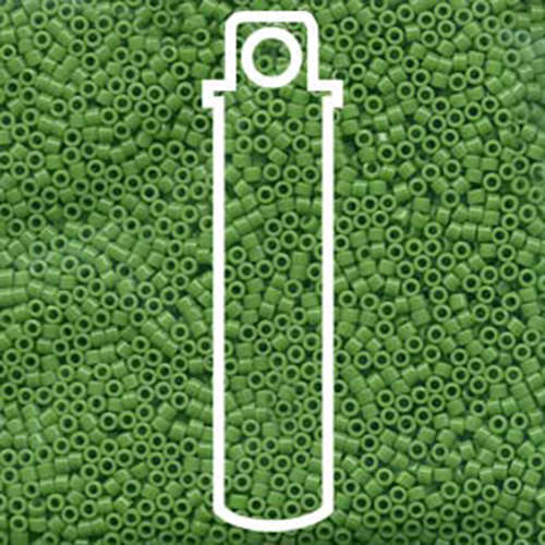 Miyuki 11/0 Delica Bead - DB724 - Opaque Pea Green - 7.2gm Tube