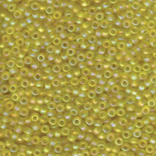 Miyuki 8/0 Rocaille Bead - 8-9136FR - Matte Transparent Yellow AB - 250gm Bag