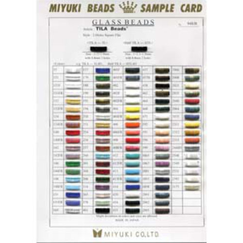 Miyuki Standard Colors Tila Half Tila Smpl Card - MIYCARD948/R