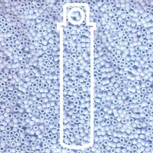 Miyuki 11/0 Delica Bead - DB1517 - Matte Opaque Light Sky Blue - 7.2gm Tube