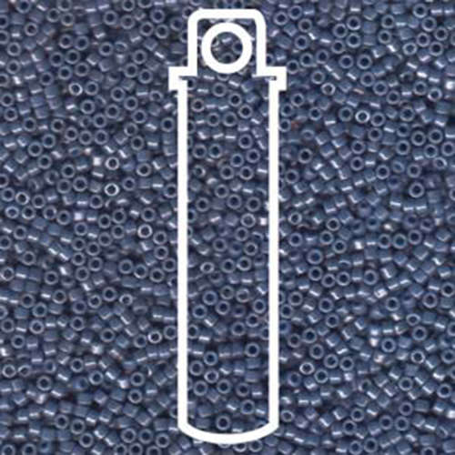 Miyuki 11/0 Delica Bead - DB267 - Opaque Blueberry Lustre - 7.2gm Tube