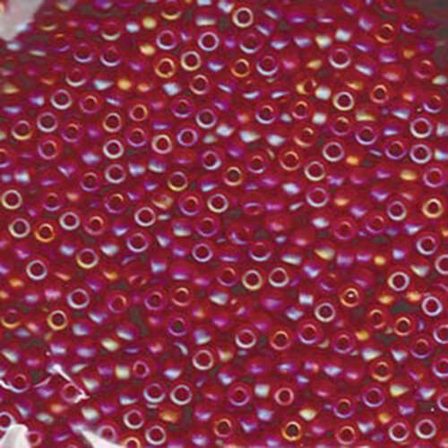 Miyuki 8/0 Rocaille Bead - 8-9141FR - Matte Transparent Ruby AB - 250gm Bag