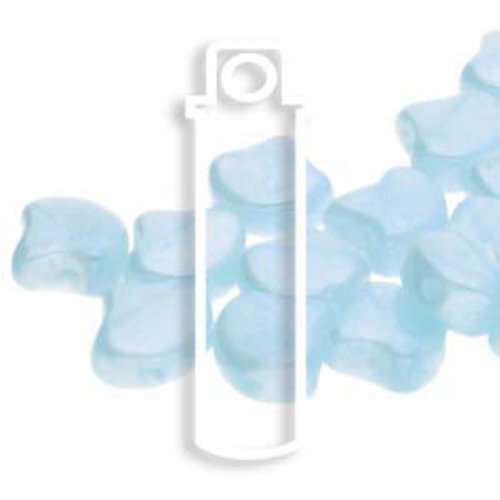 Ginko Leaf 7.5mm x 7.5mm - GNK8761000-14400 - Opal Aqua White Luster - 22gm Tube