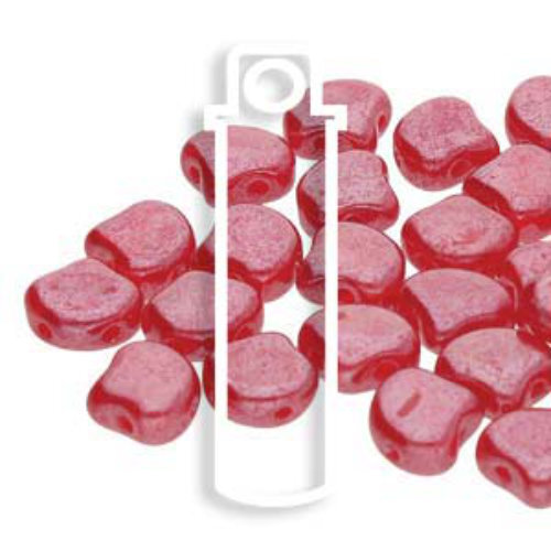 Ginko Leaf 7.5mm x 7.5mm - GNK8791250-14400 - Opal Red White Luster - 22gm Tube