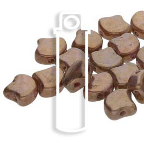 Ginko Leaf 7.5mm x 7.5mm - GNK8701000-15695 - White Opal Senegal Brown - 22gm Tube