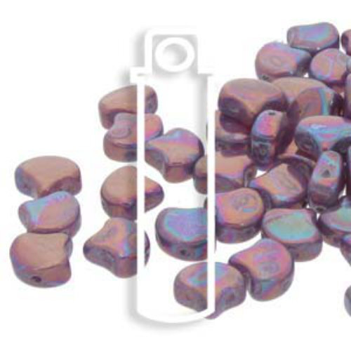 Ginko Leaf 7.5mm x 7.5mm - GNK8701000-15781 - White Opal Iris Luster - 22gm Tube