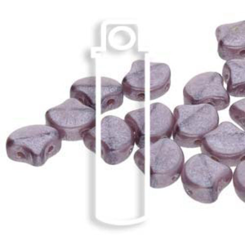 Ginko Leaf 7.5mm x 7.5mm - GNK8721010-14400 - Opal Violet White Luster - 22gm Tube