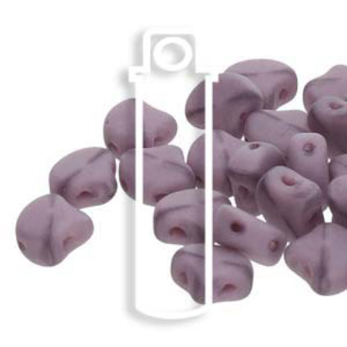 Ginko Leaf 7.5mm x 7.5mm - GNK8721010-84110 - Matte Opal Violet White Luster - 22gm Tube