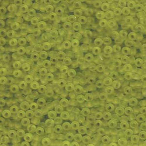 Miyuki 8/0 Rocaille Bead - 8-9143F - Matte Transparent Chartreuse - 250gm Bag