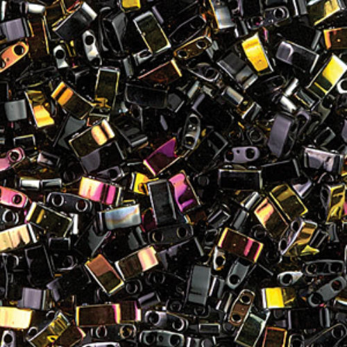 Miyuki Half Tila Bead - TLH4560 - Black Marea - 50gm Bag