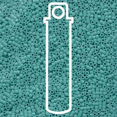 Miyuki 11/0 Delica Bead - DB729 - Opaque Turquoise - 7.2gm Tube