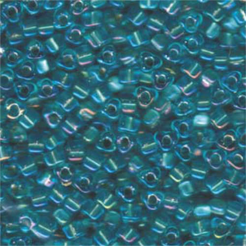 Miyuki 5/0 Triangle Bead - TR5-1821 - Aqua Lined Sky Blue AB - 250gm Bag