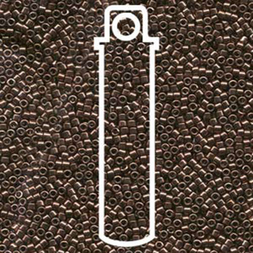 Miyuki 11/0 Delica Bead - DB460 - Galvanized Dyed Rose Gold - 7.2gm Tube
