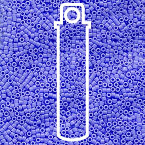 Miyuki 11/0 Delica Bead - DB730 - Opaque Light Sapphire - 7.2gm Tube