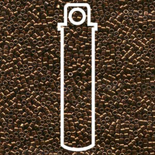 Miyuki 11/0 Delica Bead - DB461 - Galvanized Dyed Copper - 7.2gm Tube
