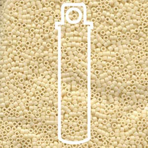 Miyuki 11/0 Delica Bead - DB732 - Opaque Cream - 7.2gm Tube