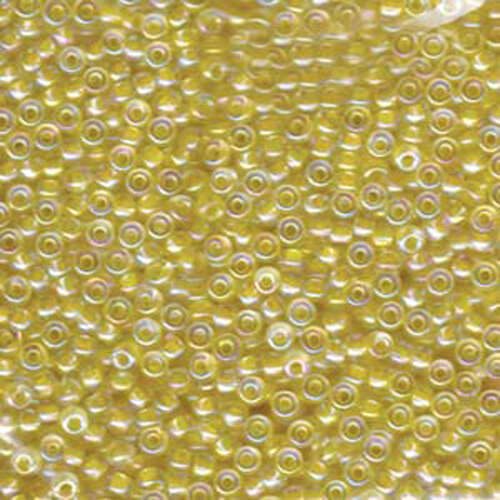 Miyuki 8/0 Rocaille Bead - 8-9273 - Light Yellow Lined Crystal AB - 250gm Bag