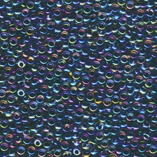 Miyuki 8/0 Rocaille Bead - 8-9283 - Noir Lined Crystal AB - 250gm Bag