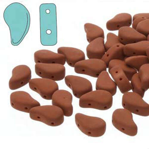 Paisley Duo 8mm x 5mm - Matte Velvet Brick - PD8502010-29537 - 100gm Bag