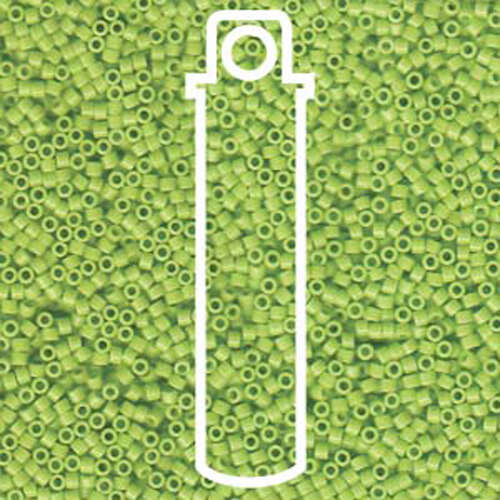 Miyuki 11/0 Delica Bead - DB733 - Opaque Chartreuse - 7.2gm Tube