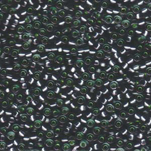 Miyuki 8/0 Rocaille Bead - 8-91456 - Dyed Silver Lined Lichen - 250gm Bag