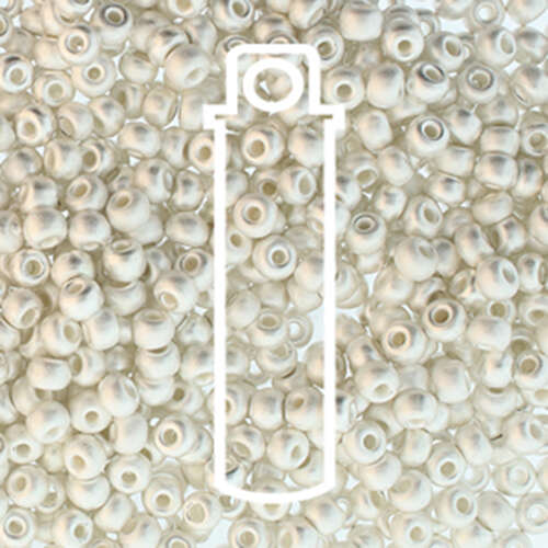 Preciosa 6/0 Rocaille Seed Beads - SB6-00030-31000M - Fine Silver Brush Plate - 9.3gm Tube