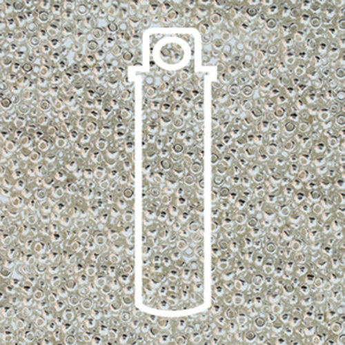 Preciosa 11/0 Rocaille Seed Beads - SB11-00030-31000 - Fine Silver Plate - 8.1gm Tube