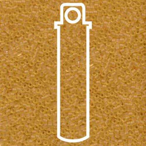 Miyuki 11/0 Delica Bead - DB742 - Matte Transparent Topaz - 7.2gm Tube