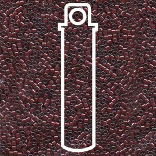 Miyuki 11/0 Delica Bead - DB280 - Crystal Lined Dark Plum Luster - 7.2gm Tube