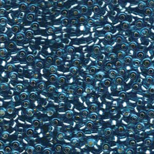 Miyuki 8/0 Rocaille Bead - 8-918 - Silver Lined Aqua - 250gm Bag