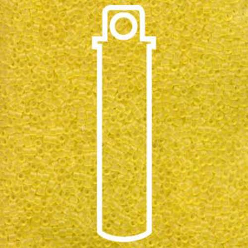 Miyuki 11/0 Delica Bead - DB743 - Matte Transparent Yellow - 7.2gm Tube