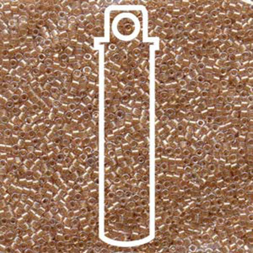 Miyuki 11/0 Delica Bead - DB901 - Sparkling Gold Lined Crystal - 7.2gm Tube