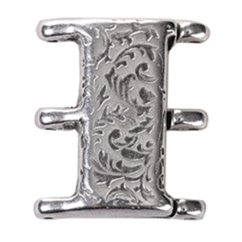 Nisida III - 8/0 Beads Magnetic Clasp - Antique Silver  CYM-M80-012825-SP