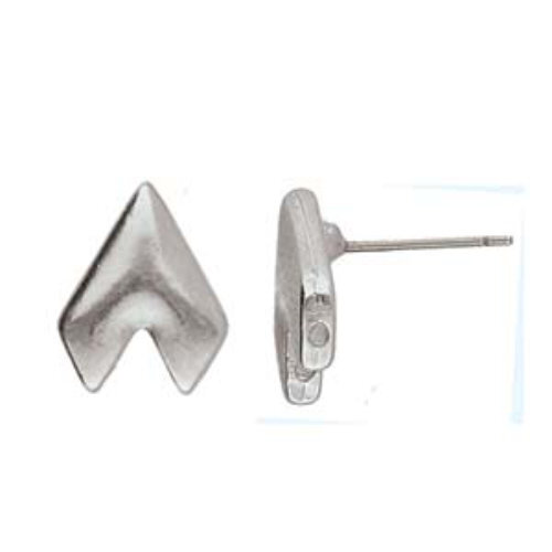 Provatas II - Gem Duo Earrings - Pair - Antique Silver  CYM-GD-012819-SP