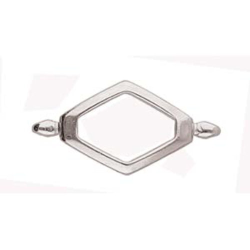 Kotroni - Super Duo Connector - Antique Silver  CYM-SD-012821-SP
