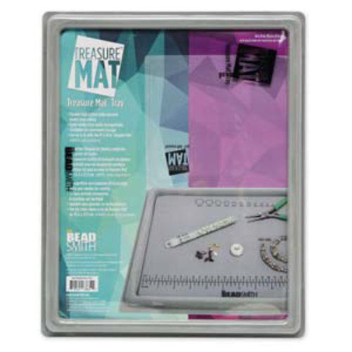Treasure 11" x  14" Bead Mat Tray Flocked With Clear Cover - BMT11
