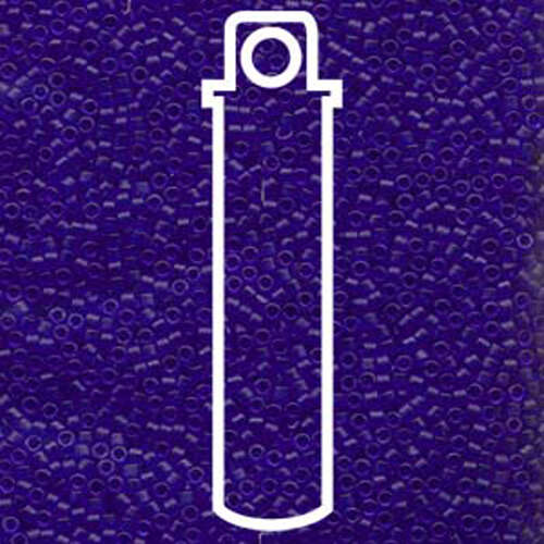 Miyuki 11/0 Delica Bead - DB748 - Matte Transparent Blue - 7.2gm Tube