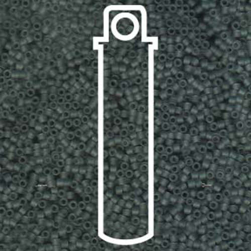 Miyuki 11/0 Delica Bead - DB749 - Matte Transparent Grey - 7.2gm Tube