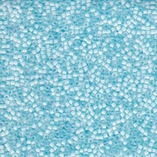 Miyuki 11/0 Delica Bead - DB078 - Lined Aqua Mist  - 100gm Bag