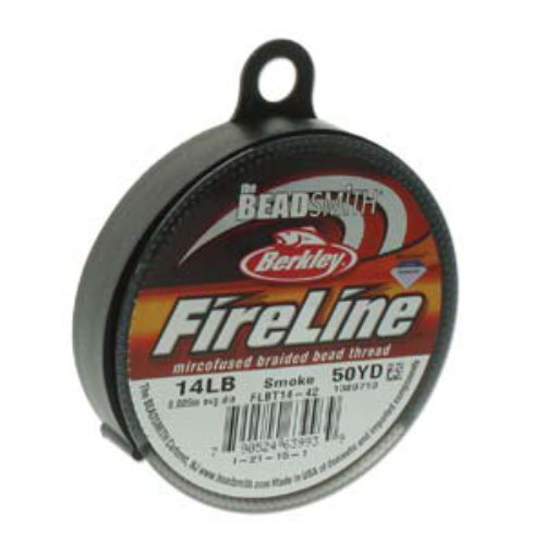 Fireline - 14LB .009" / .22mm Smoke Grey - 50 yd / 45m Roll - FL14SG50