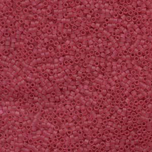 Miyuki 11/0 Delica Bead - DB778 - Matte Transparent Dyed Cranberry - 100gm Bag