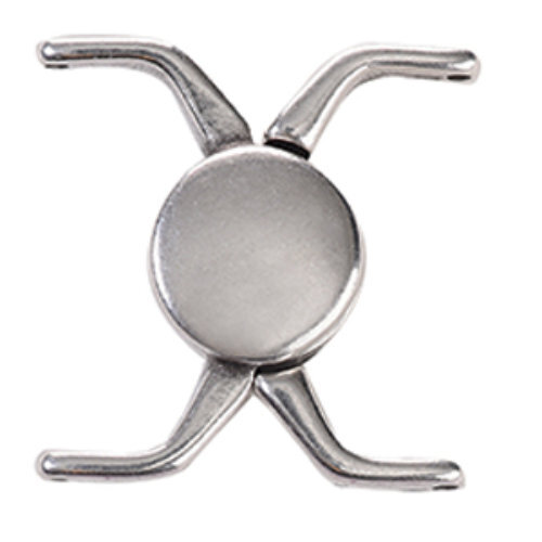 Kissamos - 11/0 Delicas Magnetic Clasp - Antique Silver  CYM-D11-013077-SP