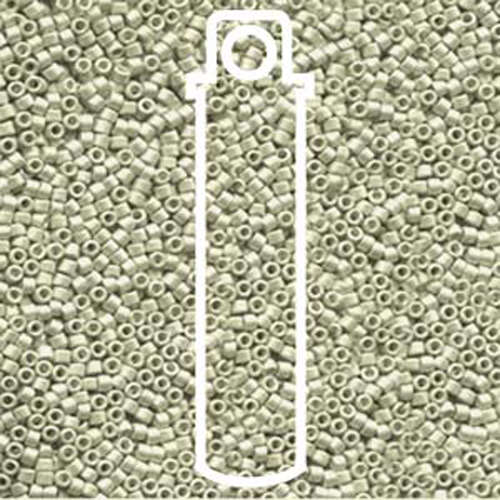 Miyuki 11/0 Delica Bead - DB1170 - Matte Galvanized Aloe - 7.2gm Tube
