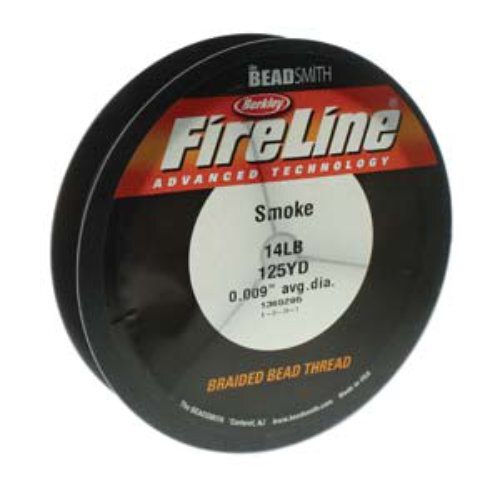 Fireline - 14LB .009" / .22mm Smoke Grey - 125 yd / 114m Roll - FL14SG125