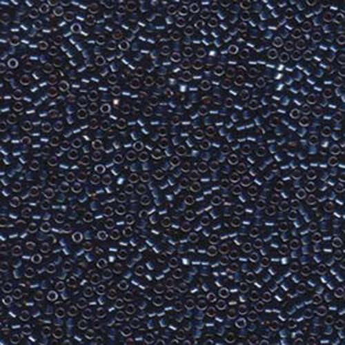 Miyuki 11/0 Delica Bead - DB278 - Lined Dark Blue Luster - 100gm Bag